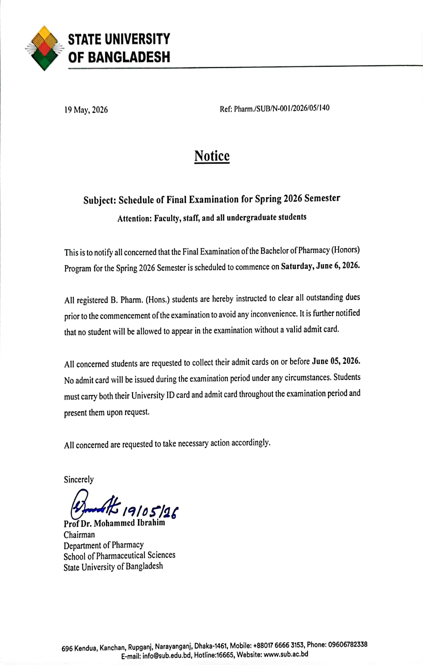 notice