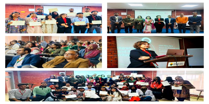 Seminar on "Integrating AI Tools and Redefining Writing Pedagogy". The session featured Dr. Lilian Mina, Associate Professor, The University of Alabama, USA.